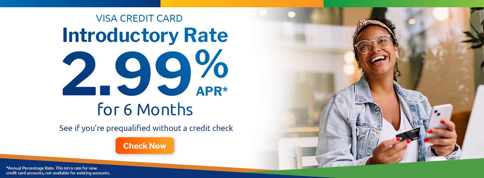 First CIty Visa Credit Card with a 2.99% APR Introductory Rate